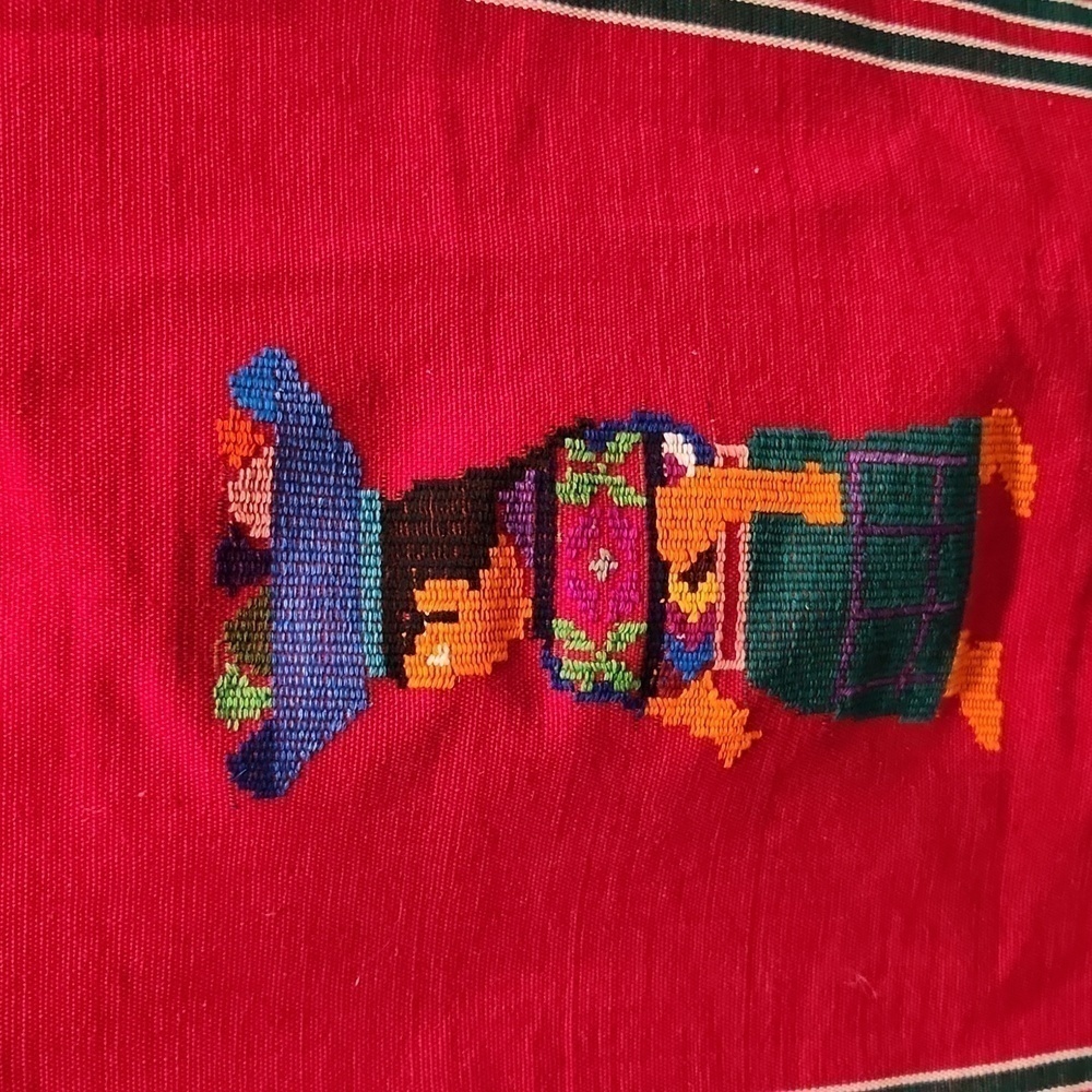 Guatemalan Table Runner Woven Vtg - Picture 2 of 8